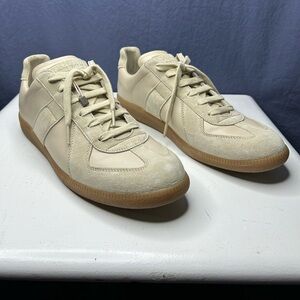 Maison Martin Margiela Cream Leather Sneakers